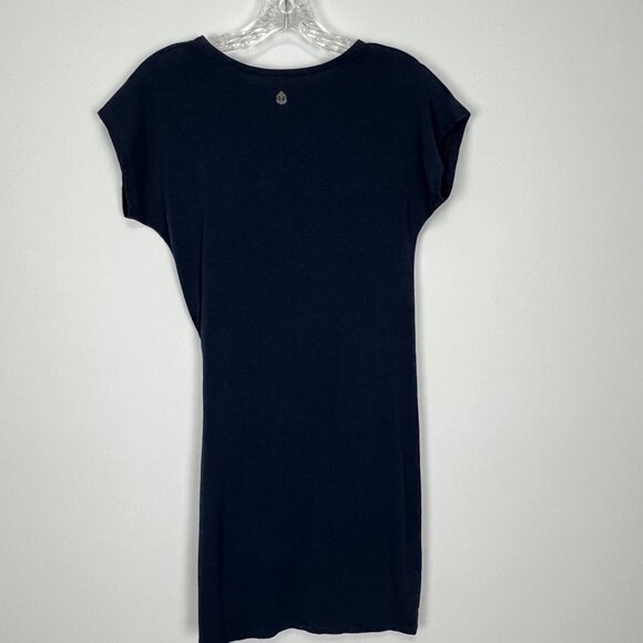 Tasc Performance Womens Navy Blue Tie Front T Shirt Dress Activewear size Small - Picture 5 of 11
